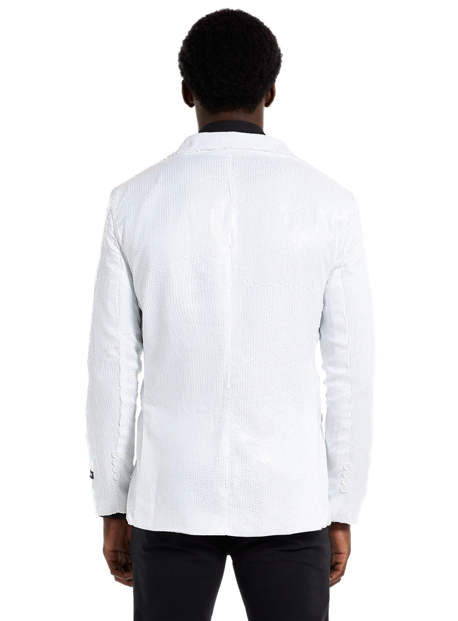 SuitMeister Glitzerjacke weiß