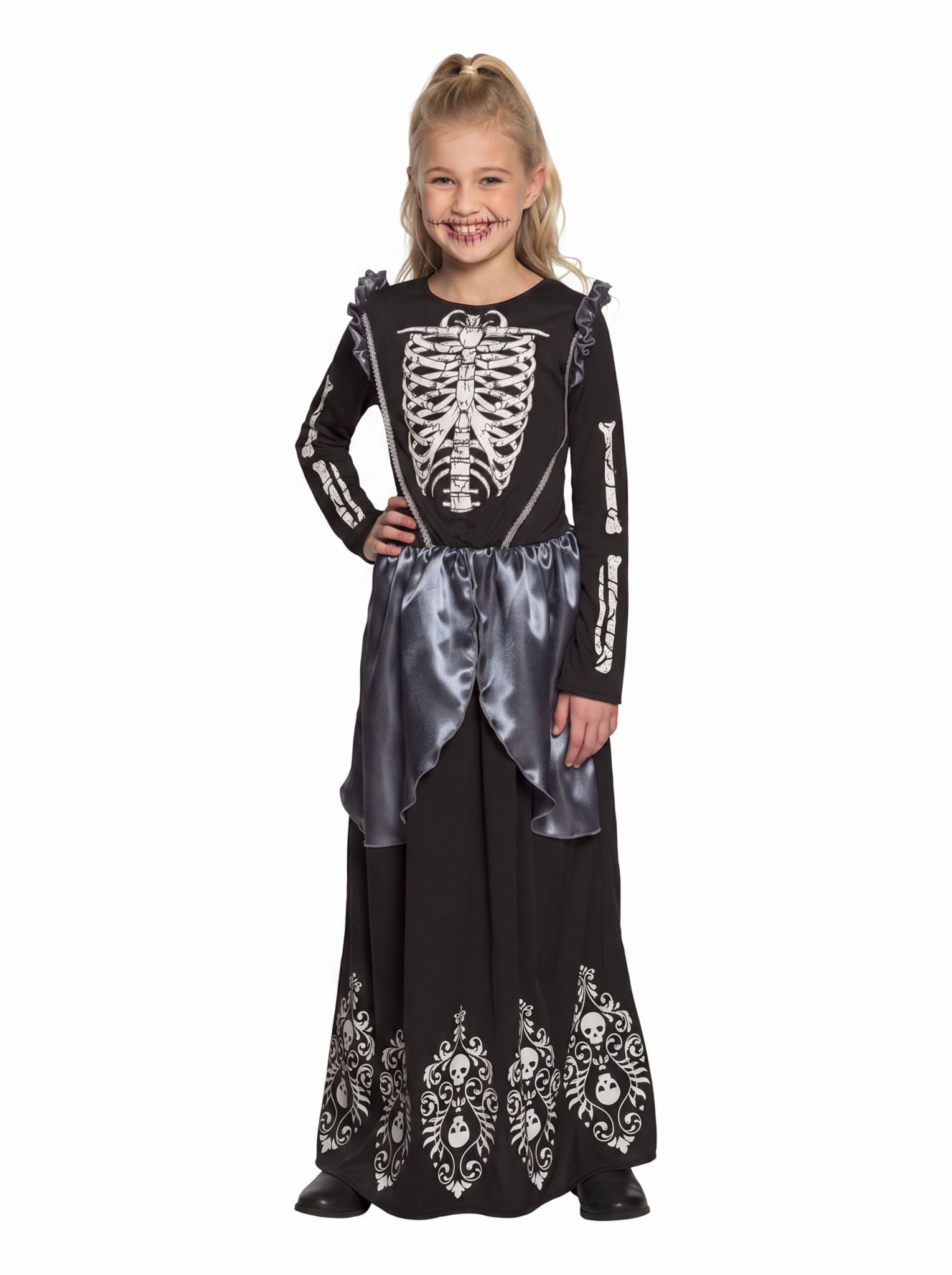 Skelettkleid für Mädchen