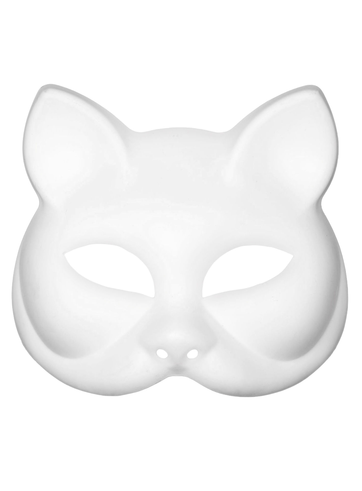 Bemalbare Katzenmaske für Erwachsene