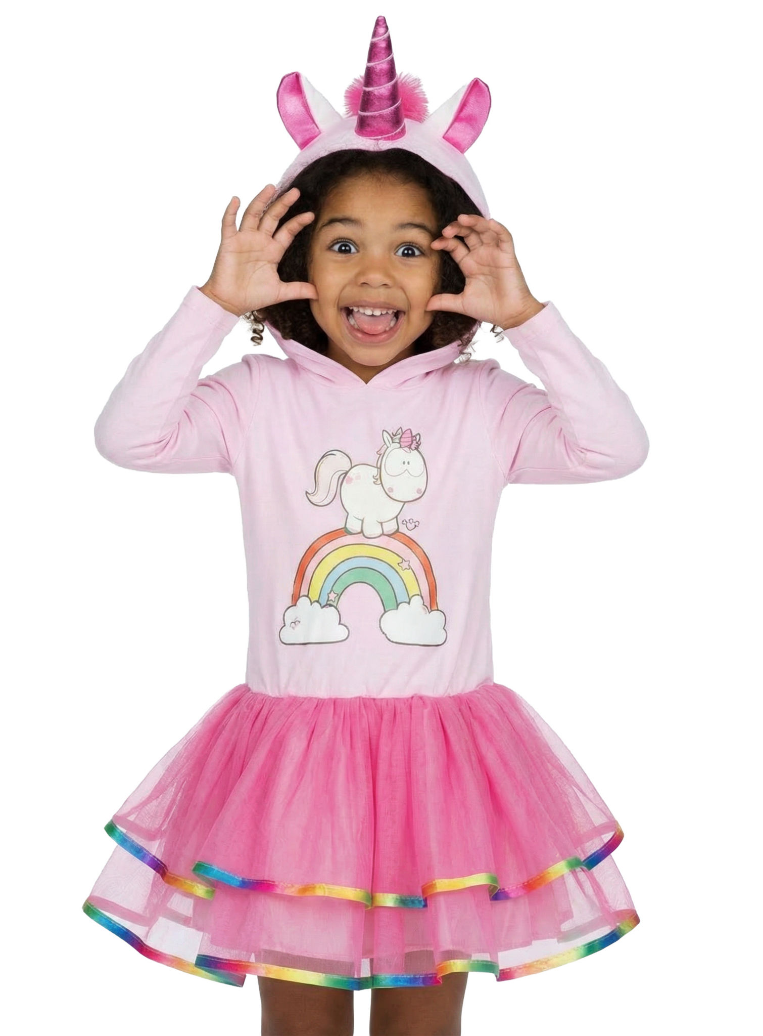 Einhorn Theodor Kapuzenkleid für Kinder