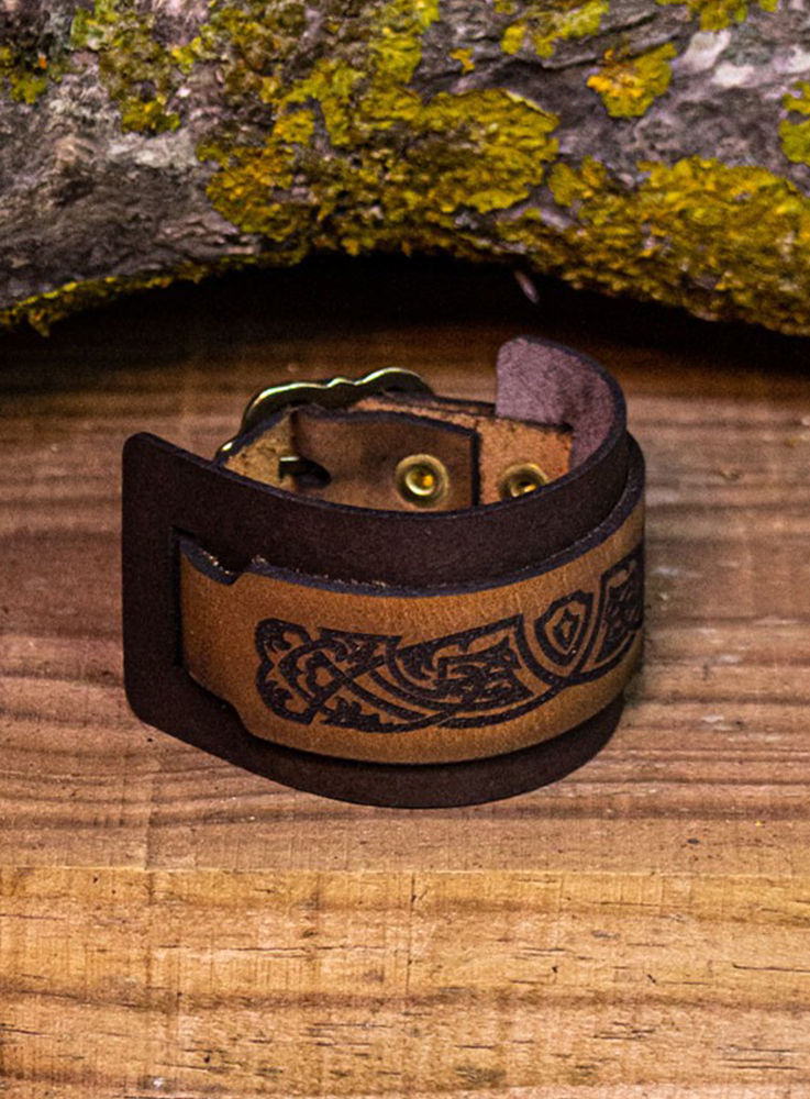 Mittelalter Lederarmband - Aredhel