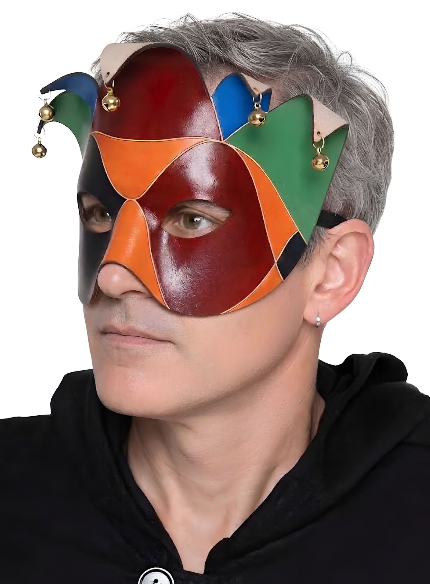 Colombina Joker Venezianische Ledermaske