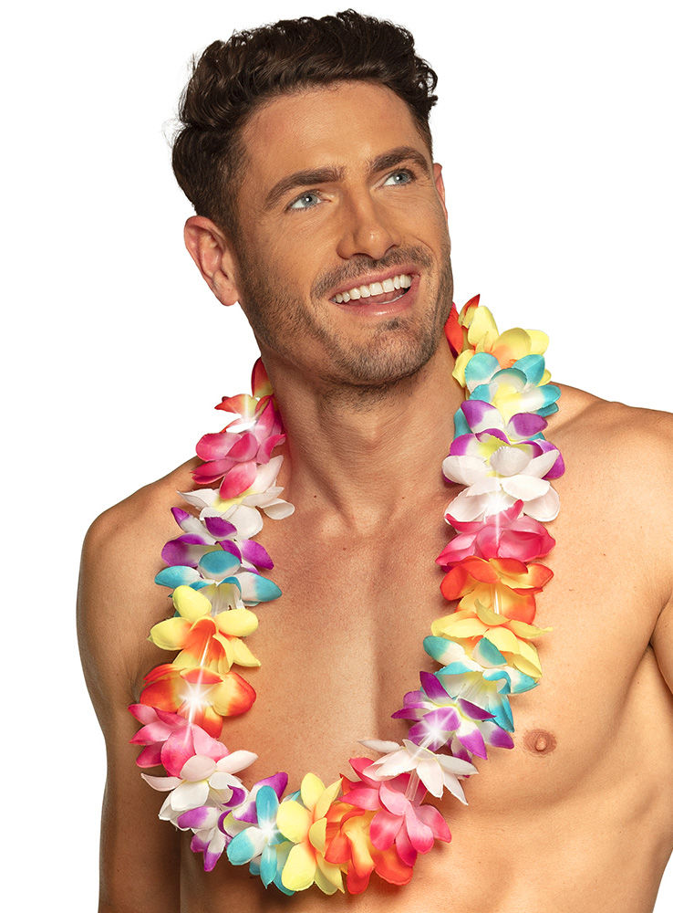 Hawaiikette Hibiskus mit LED