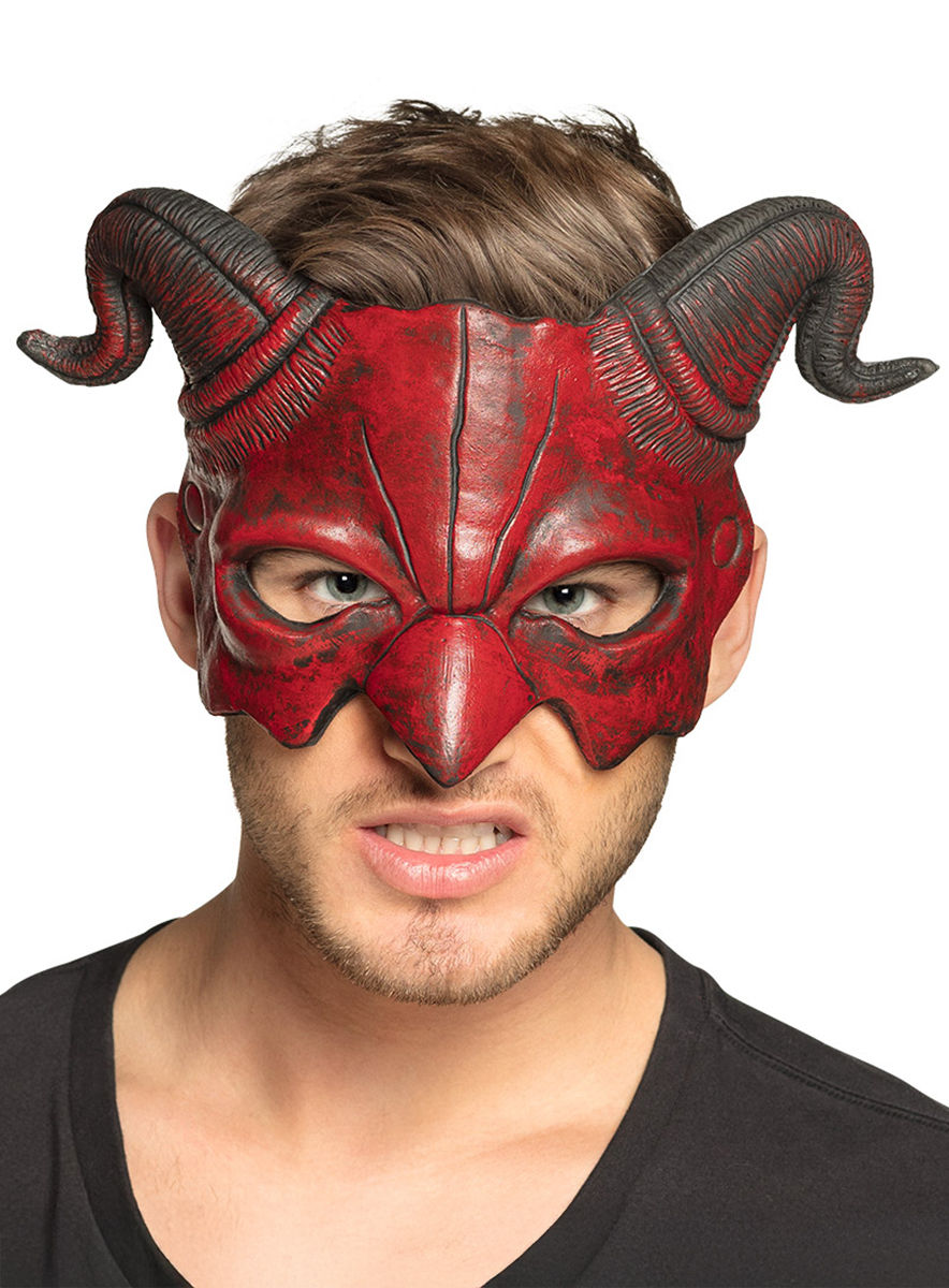 Roter Teufel Maske aus PU-Schaum