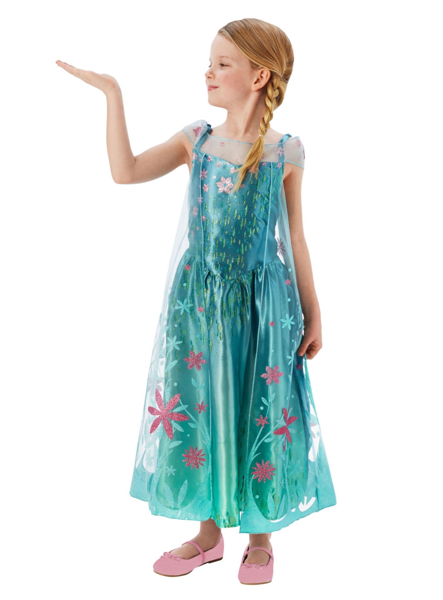 Frozen Kinderkostuum Elsa Bloemenjurk