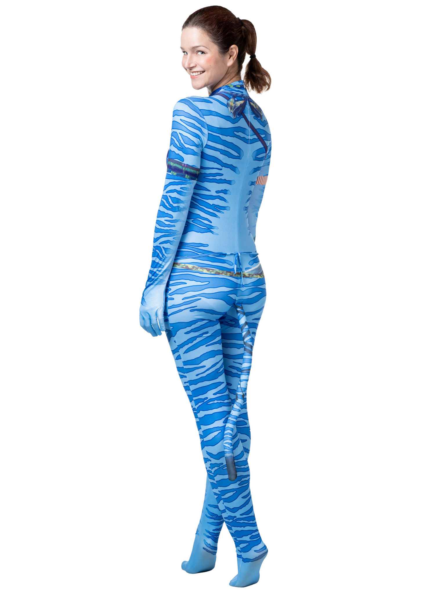 Blaue Stammeskriegerin Kostüm für Frauen