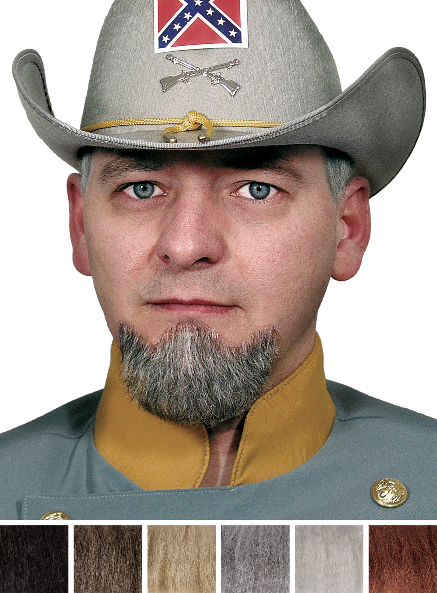 Kinnbart General mit Echthaar Anteil