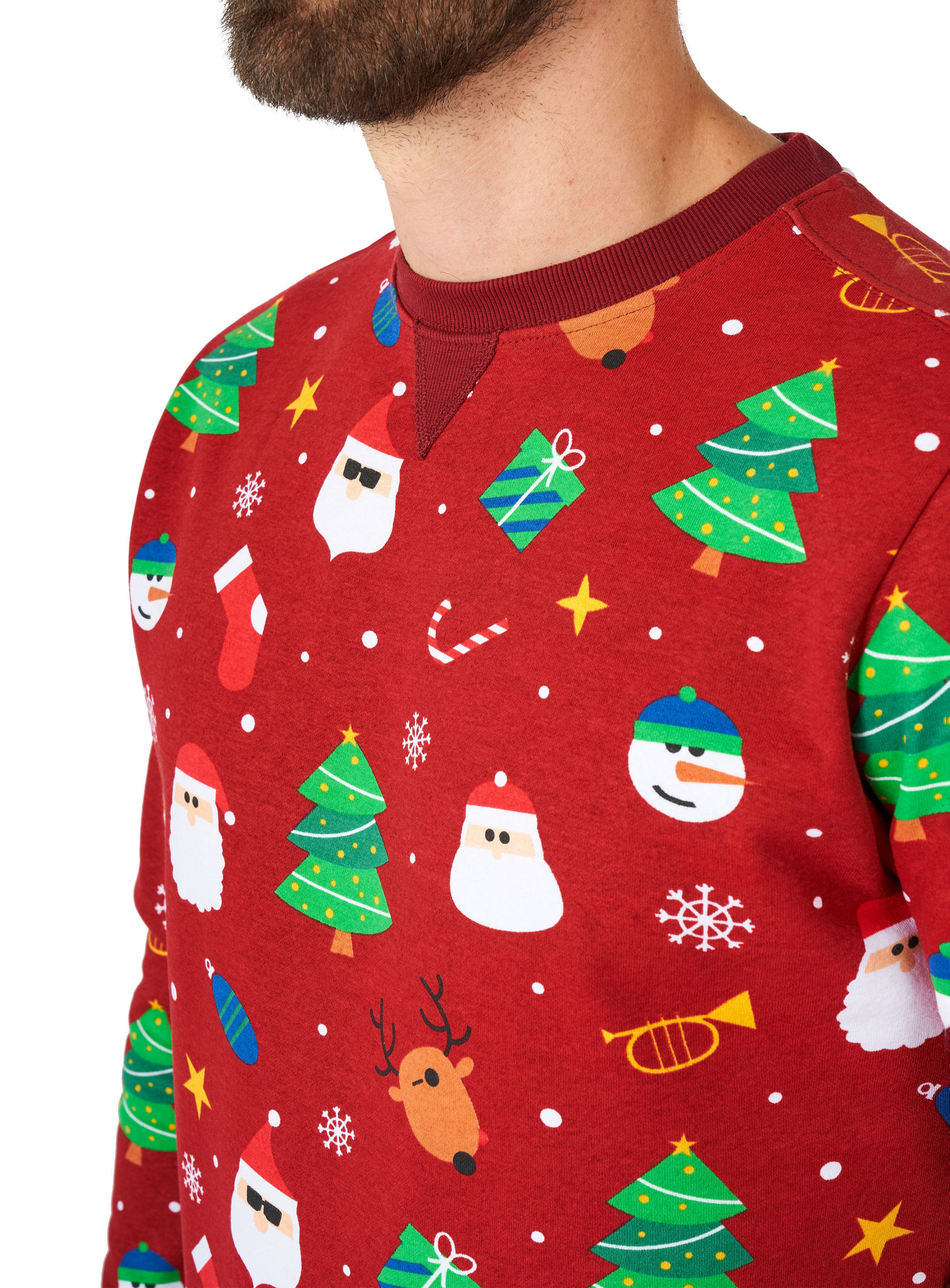OppoSuits Festivity Red Pullover