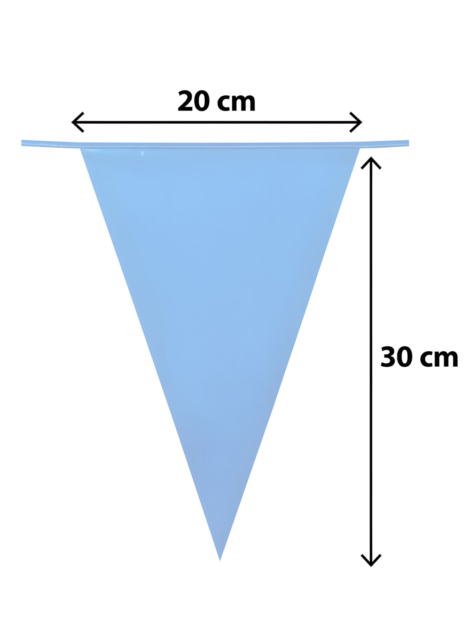 Wimpelkette hellblau 10 Meter