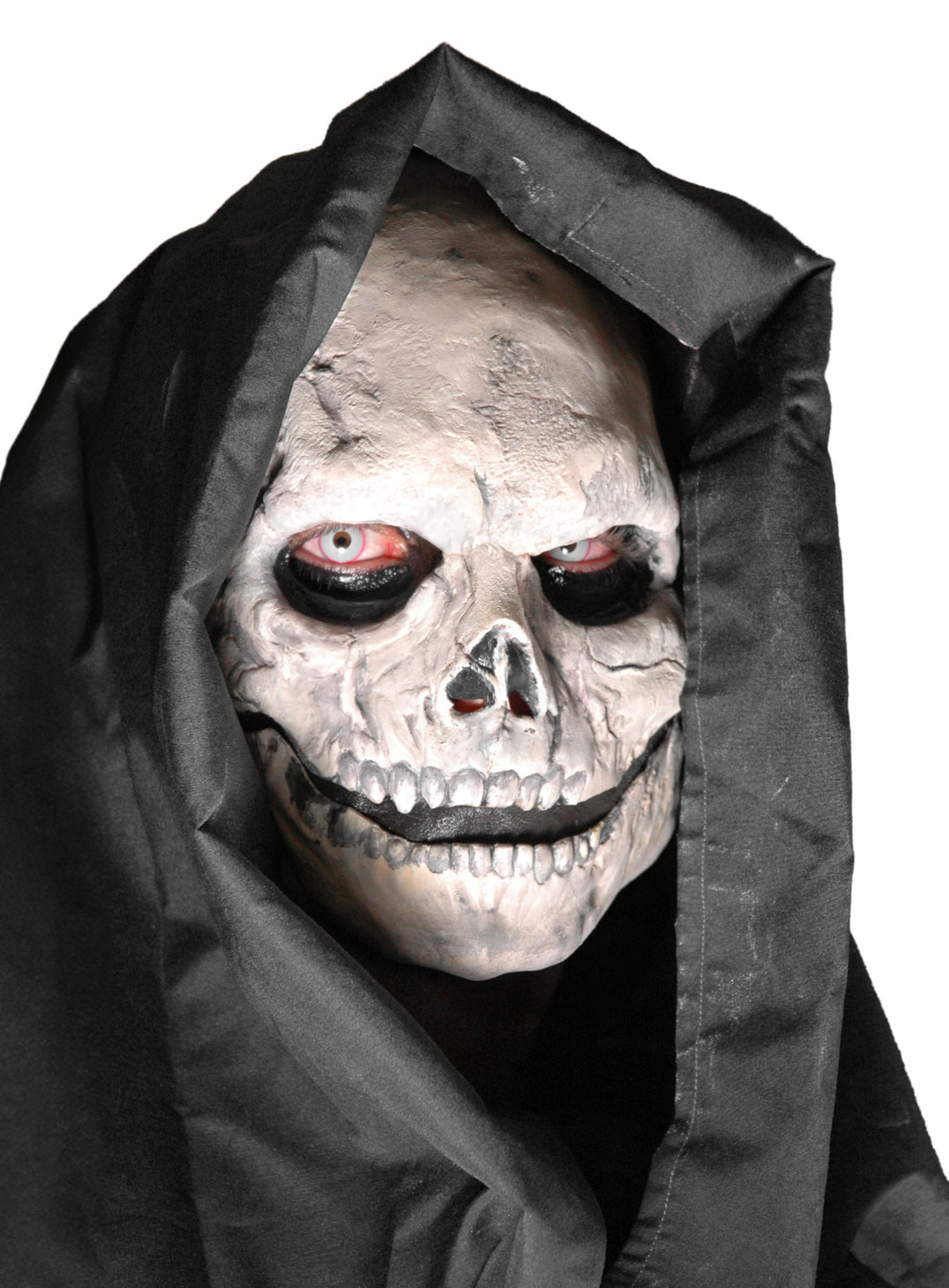 Sensenmann Maske aus Latex zum Ankleben