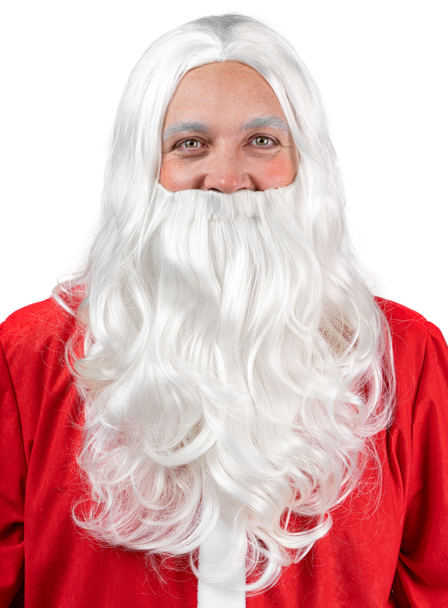 Weihnachtsmannbart & Perücke