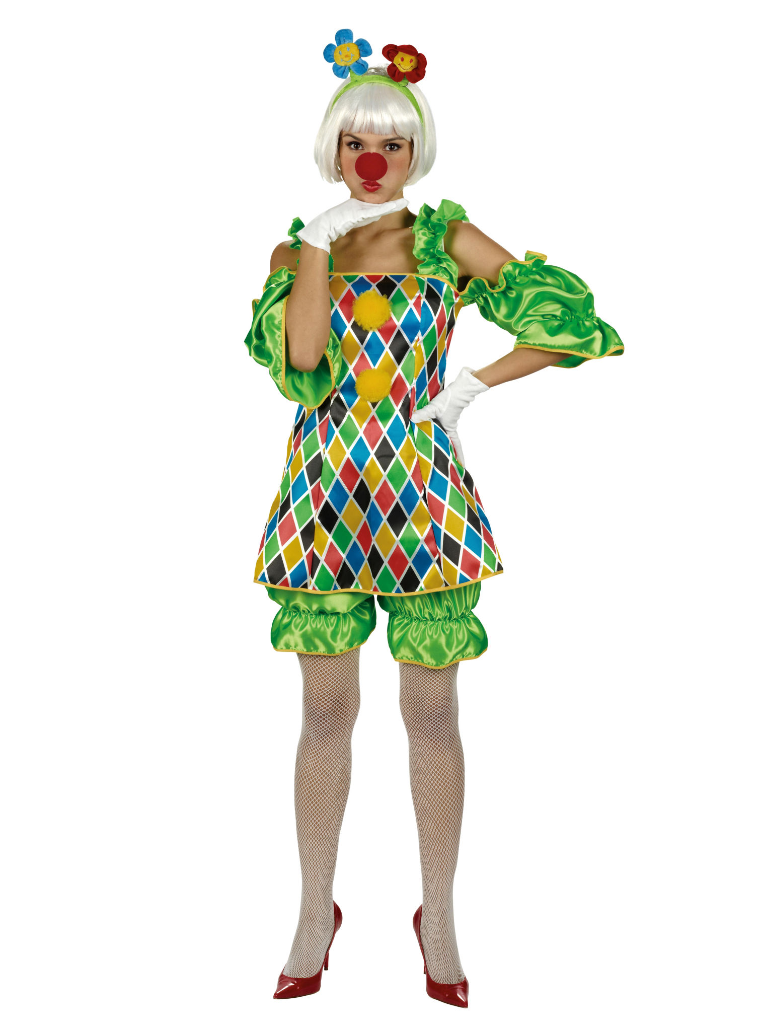 Freche Clowness Kostüm