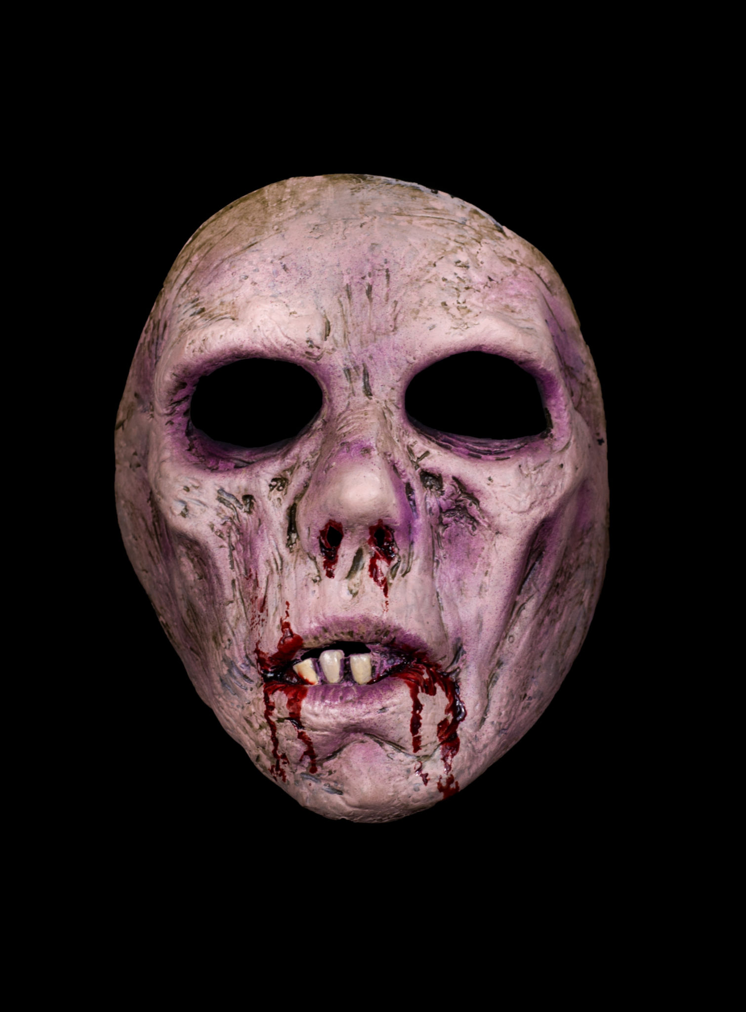 Seelenloser Zombie Halbmaske aus Latex
