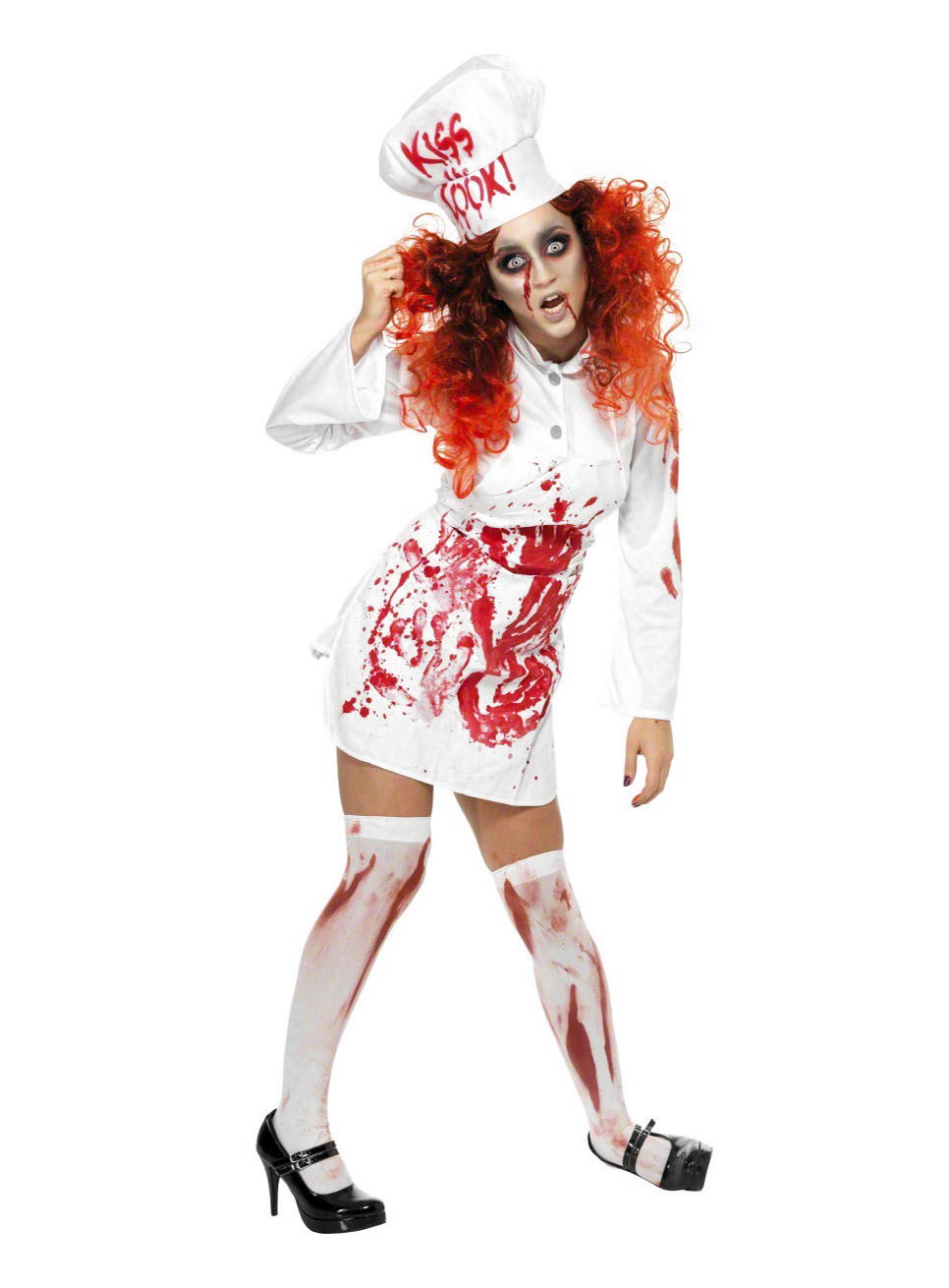 Zombie Köchin Kostüm