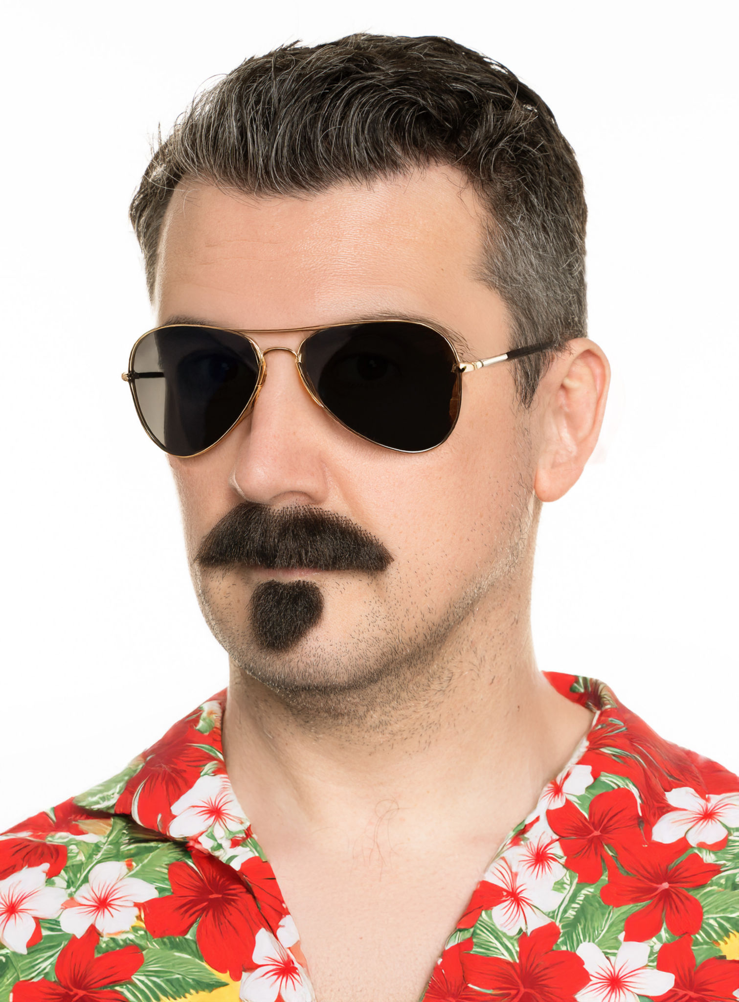 Bartset Marshal mit Schnurrbart und Soulpatch