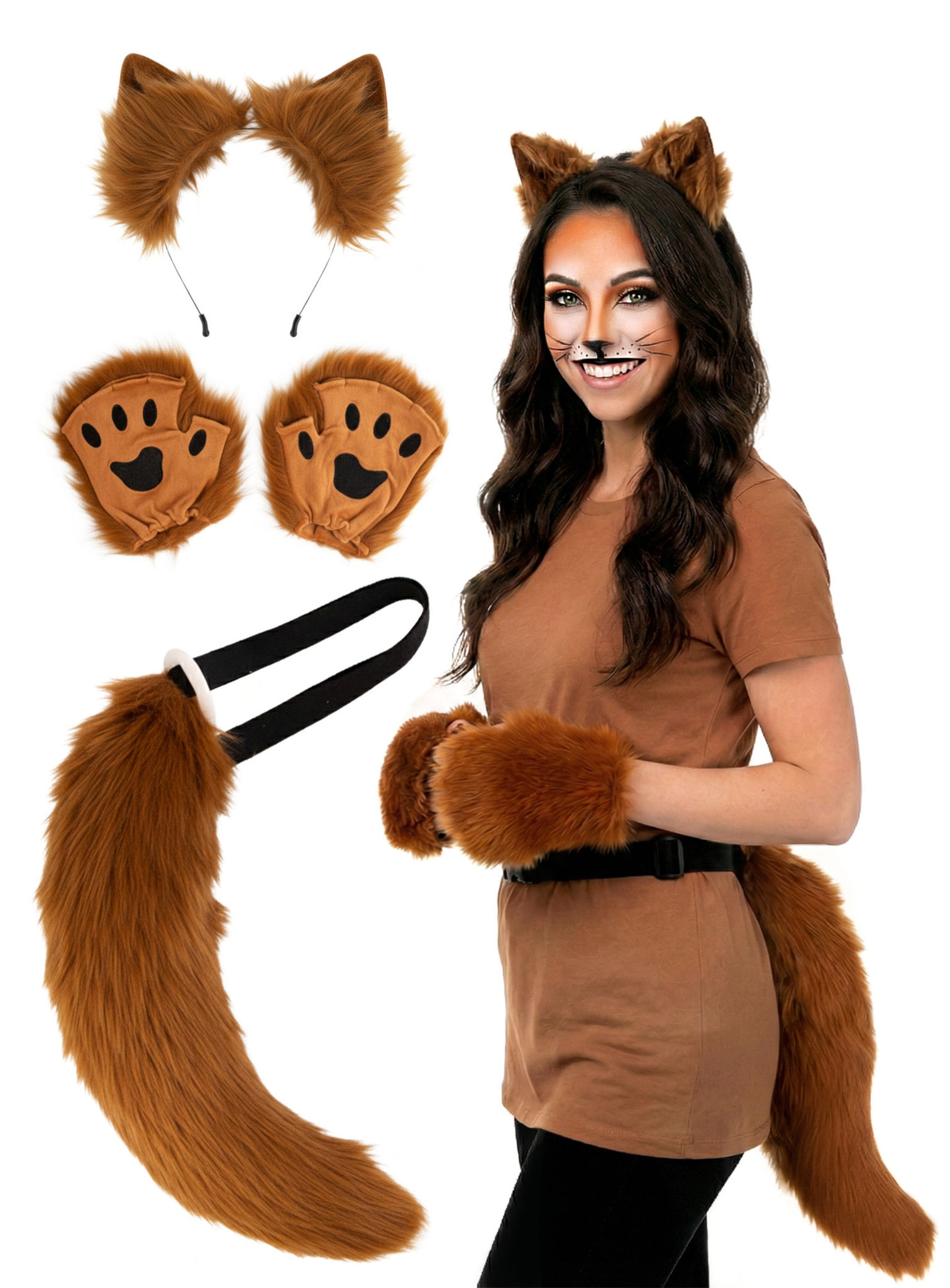 Brauner Fuchs Kostümset
