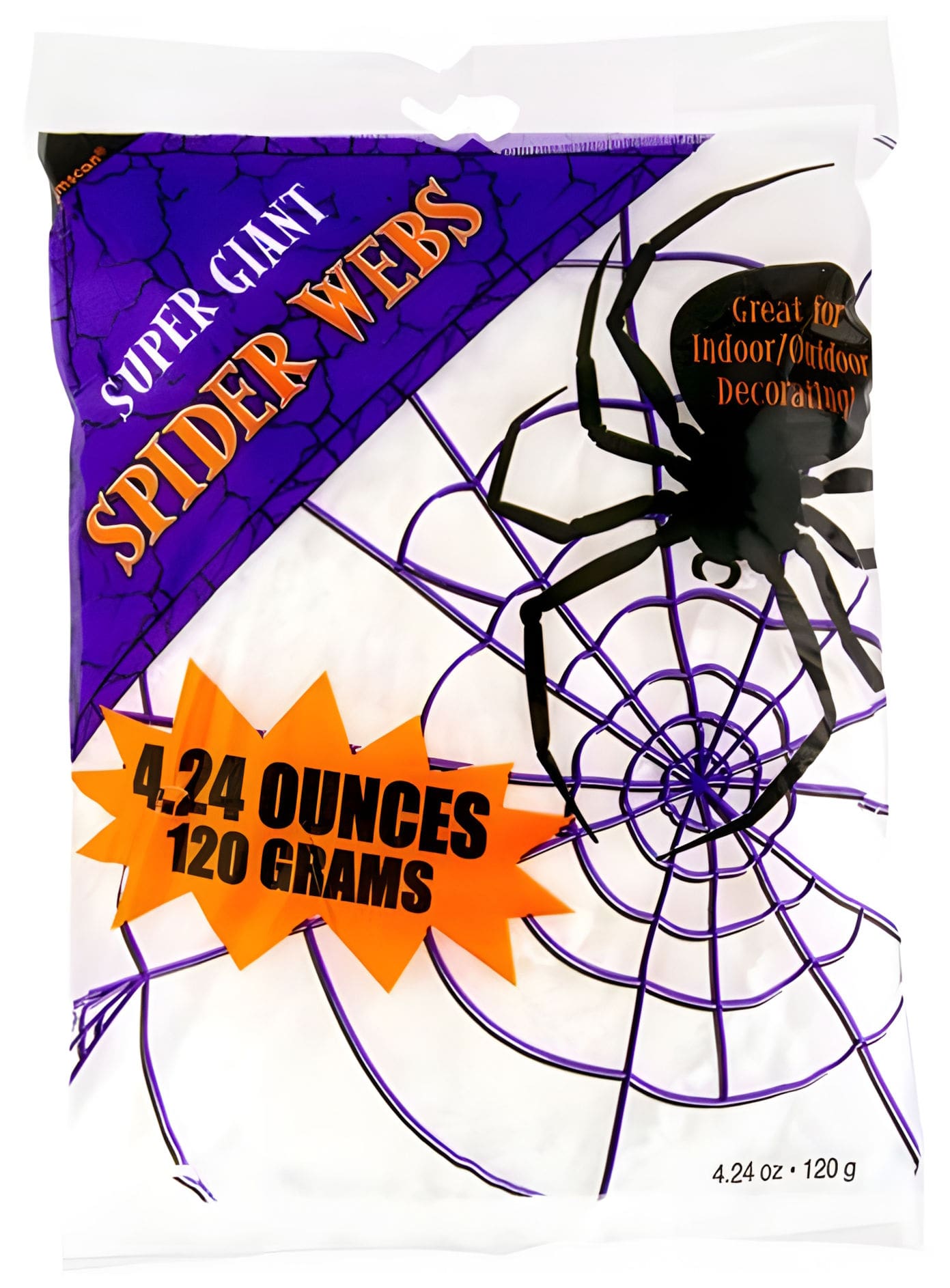 Spinnennetz – Halloweendeko weiß 120 g