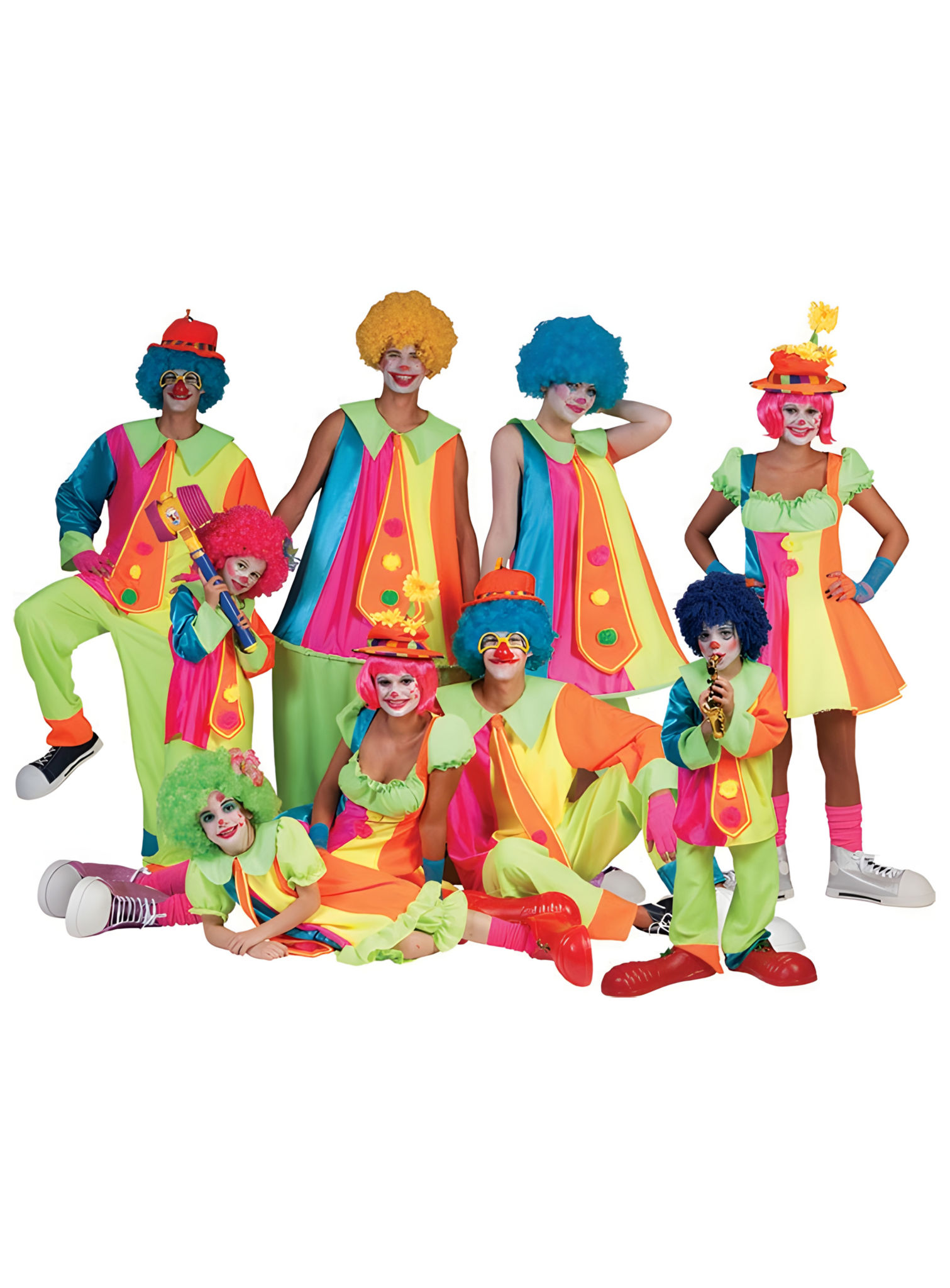 Ruimvallend Puddles-clownkostuum voor dames