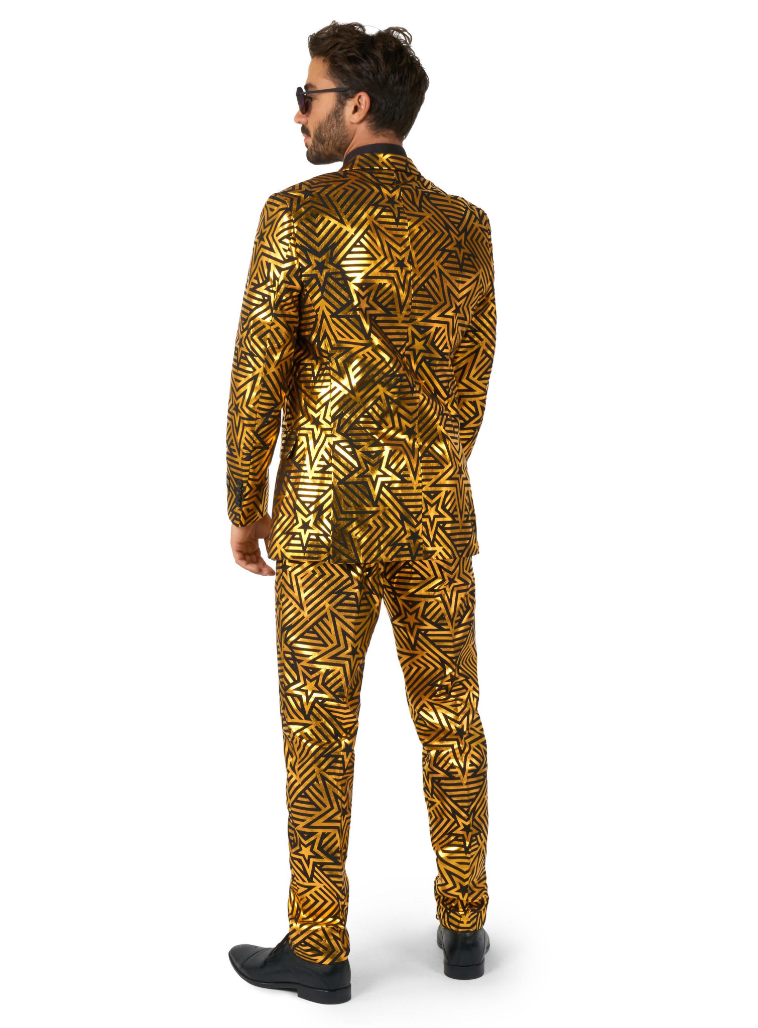 OppoSuits Golden Geo Star Anzug