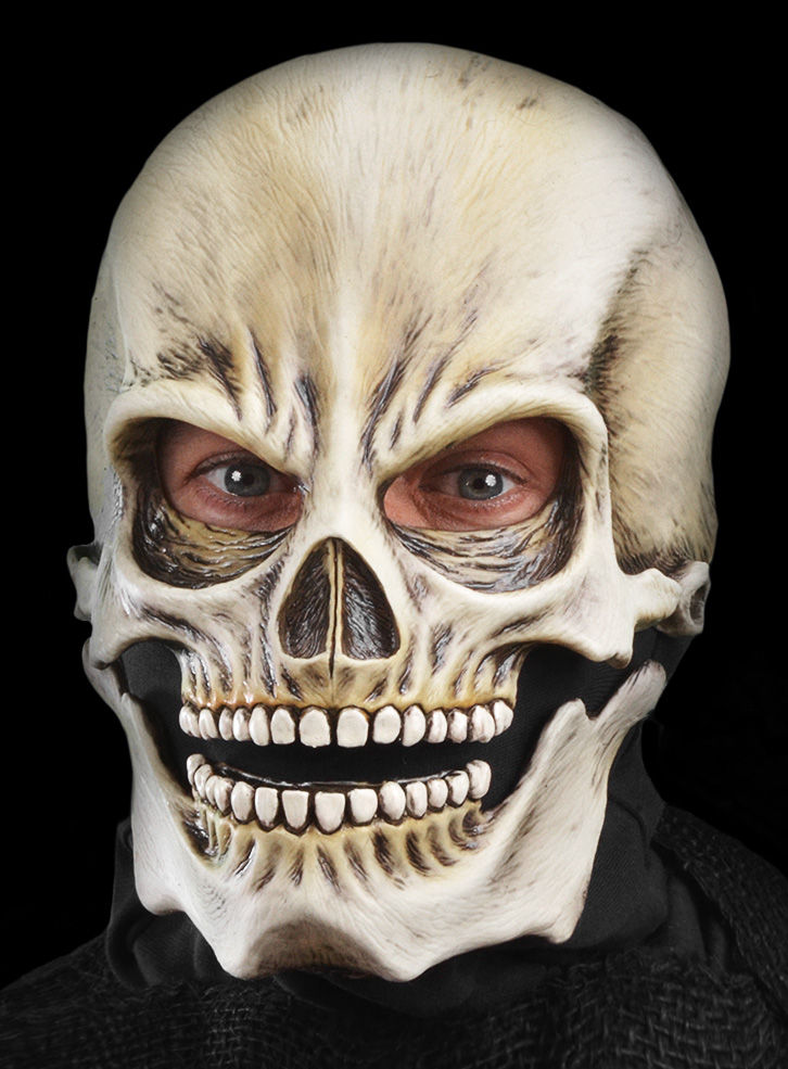 Knochenkopf Maske aus Latex