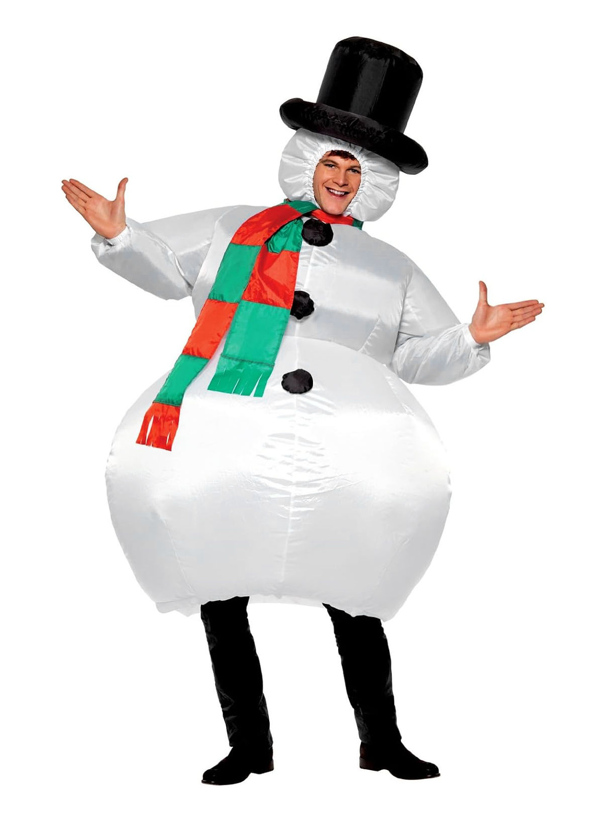 Schneemann aufblasbares Kostüm