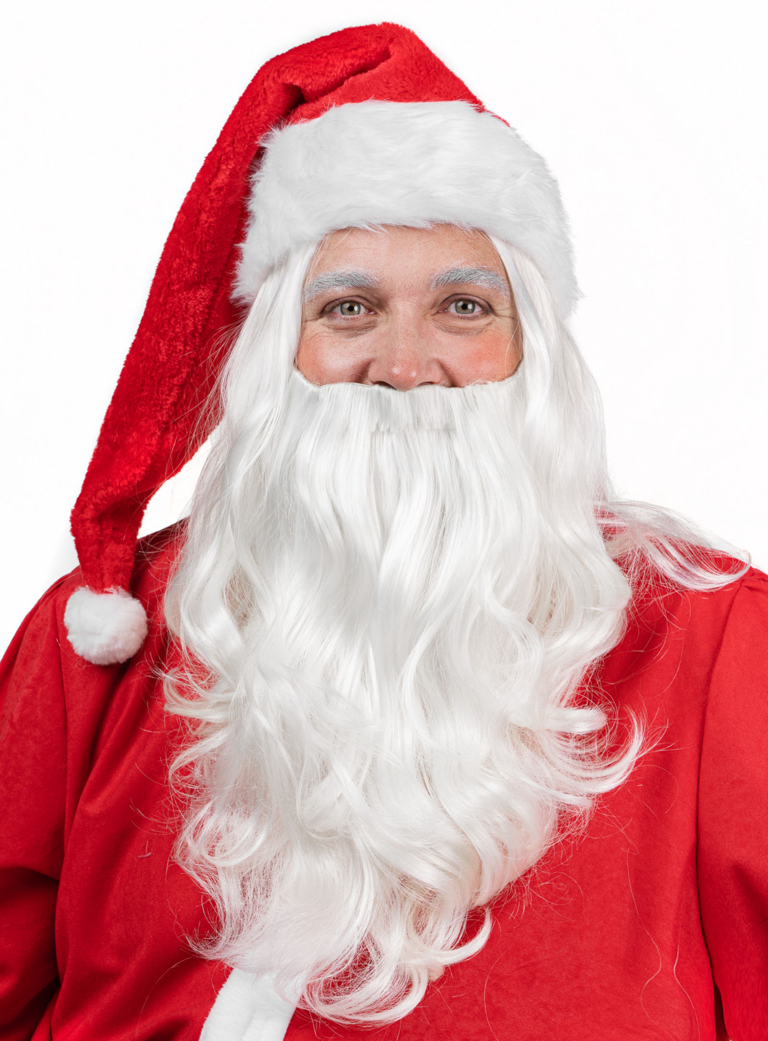 Weihnachtsmannbart & Perücke