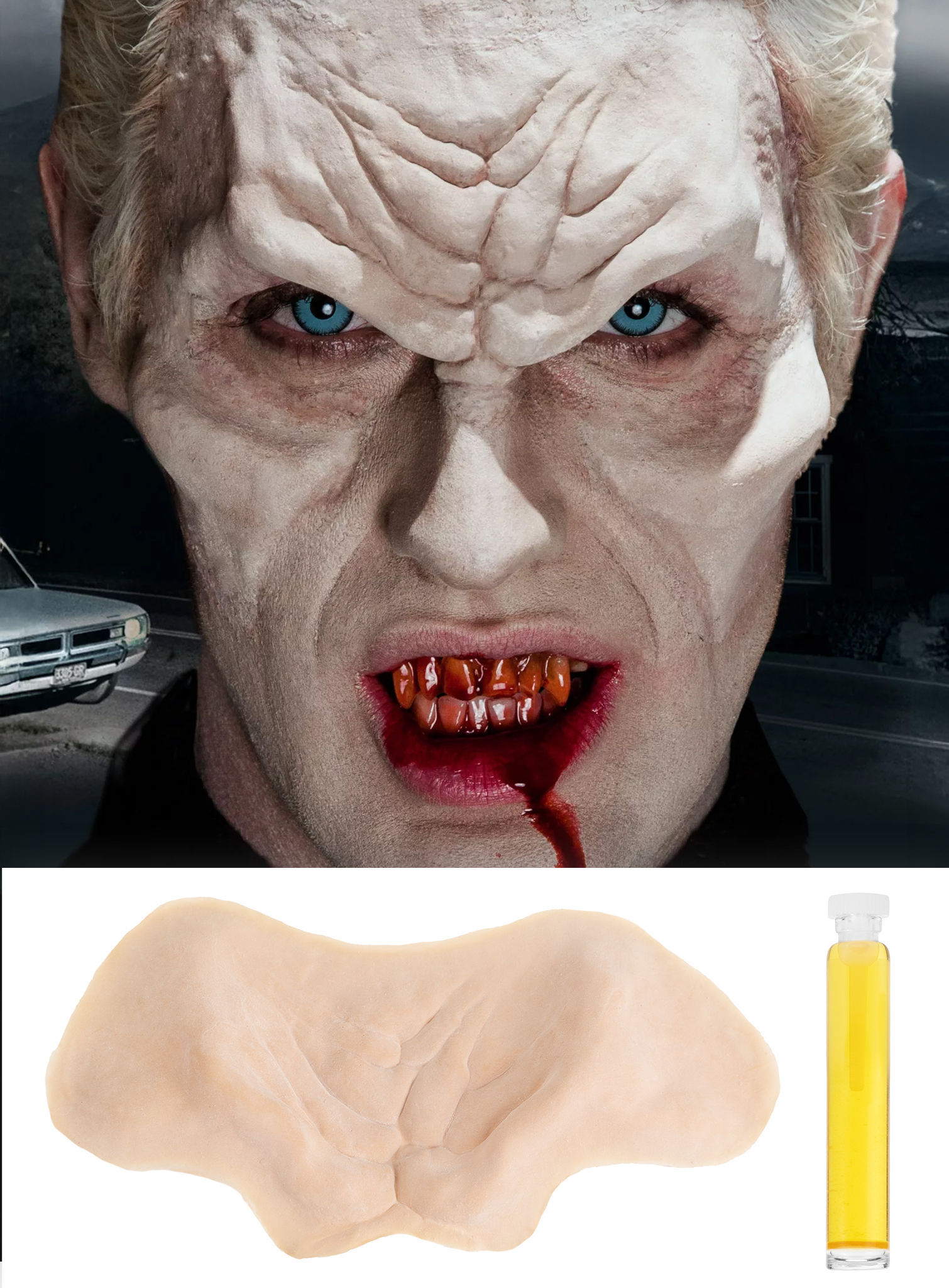 Vampirstirn Latexapplikation