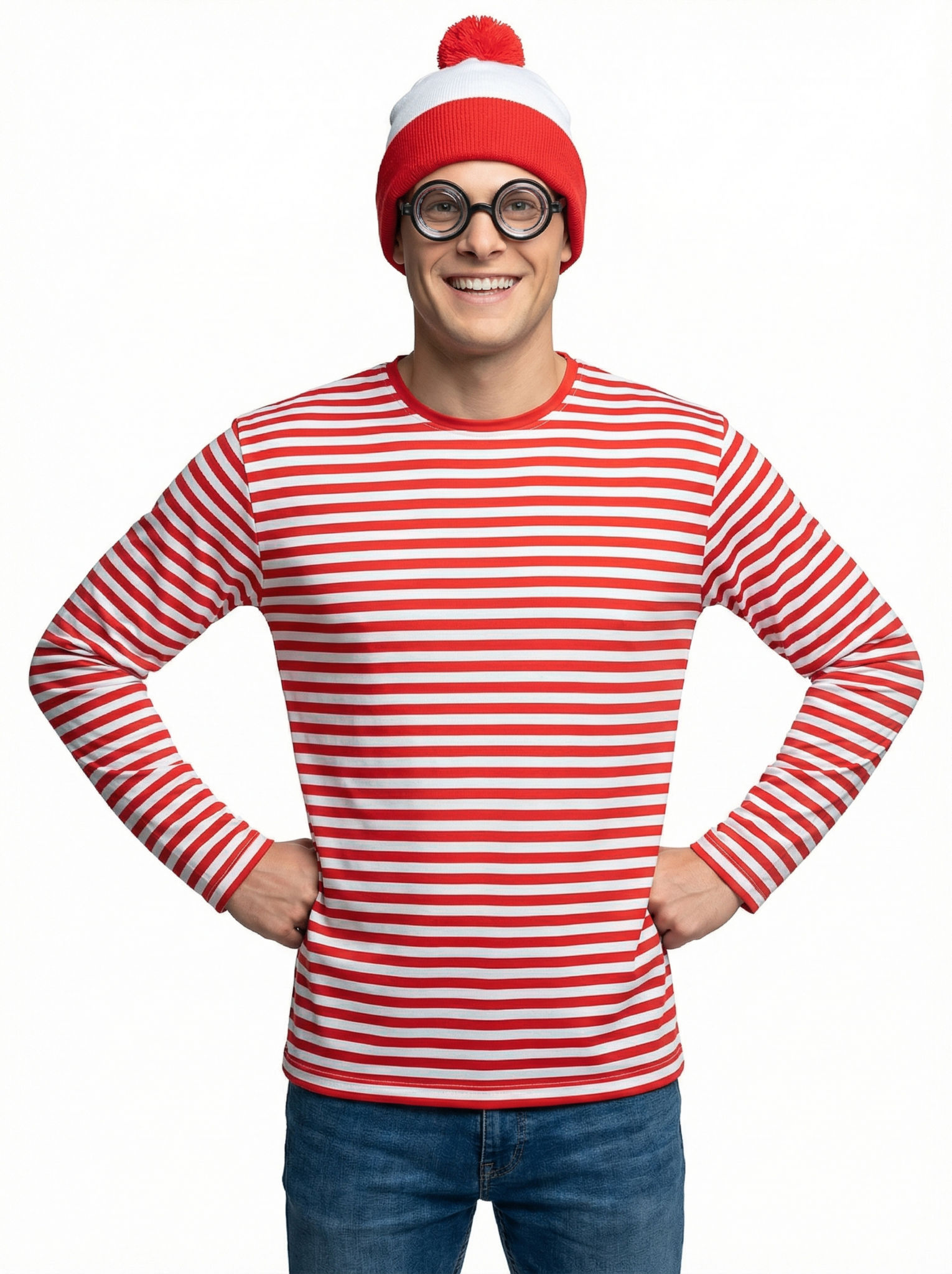 Ringelshirt langarm rot-weiß – alltagstauglich