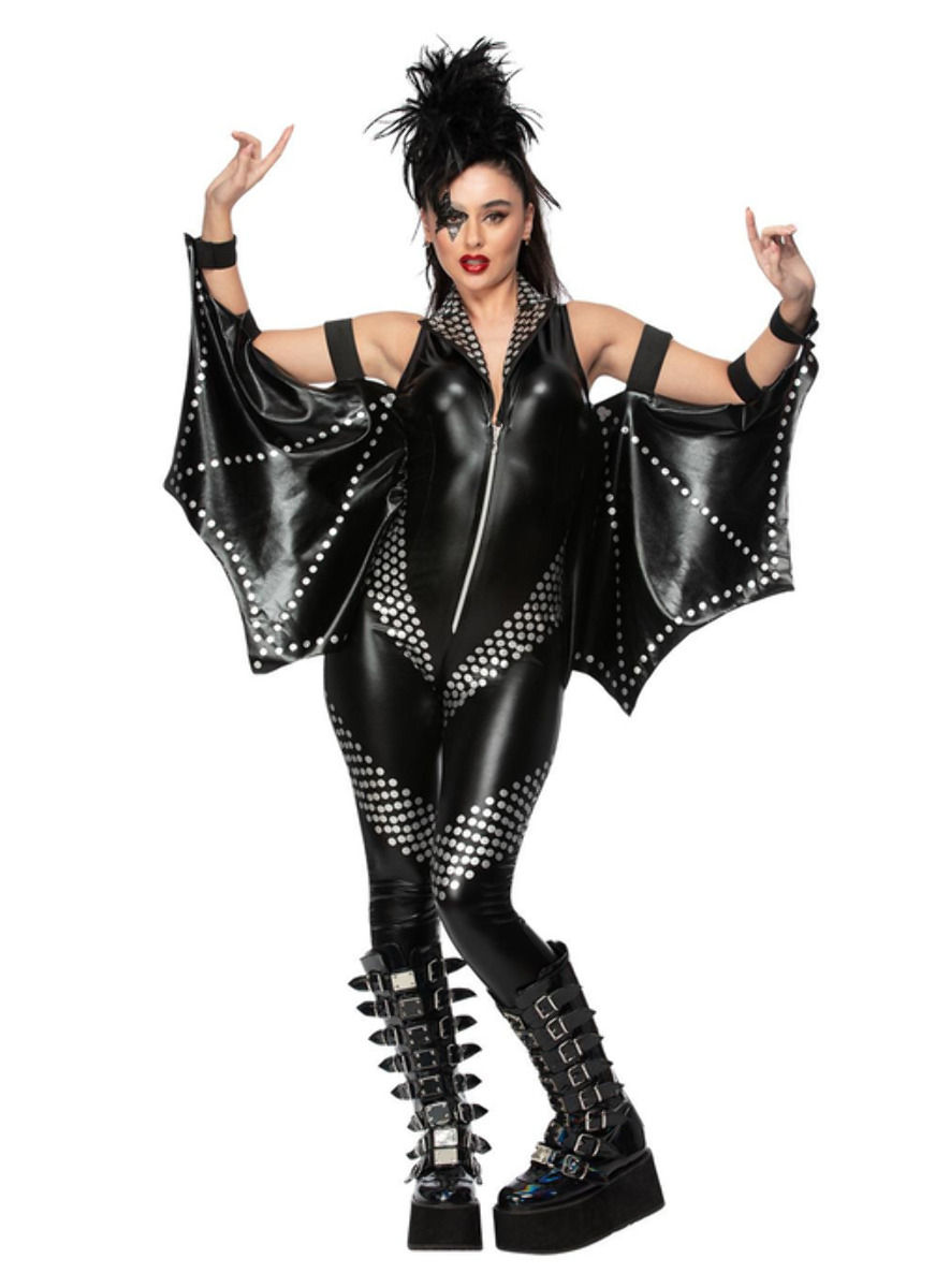 Vampire Kiss Rockstar-kostuum voor vrouwen