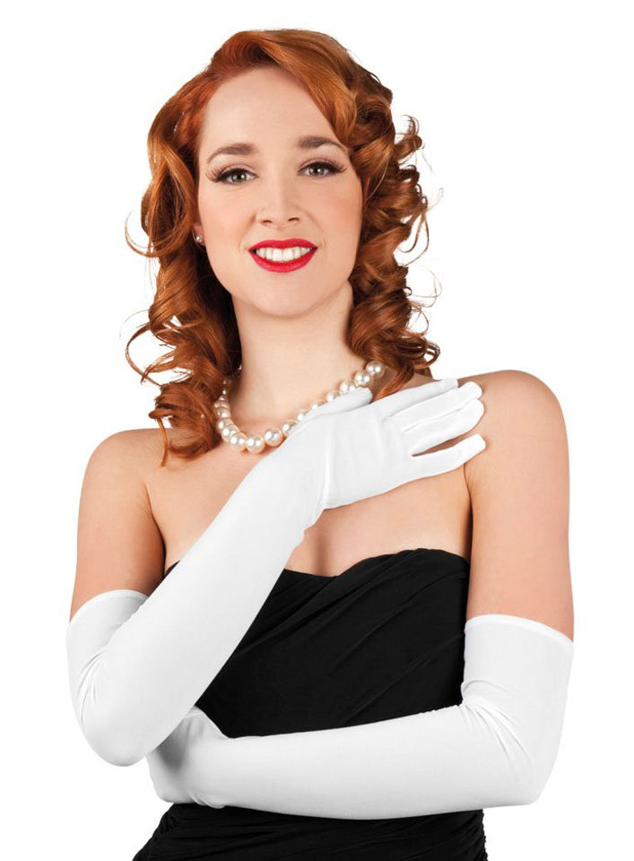 Opernhandschuhe weiß