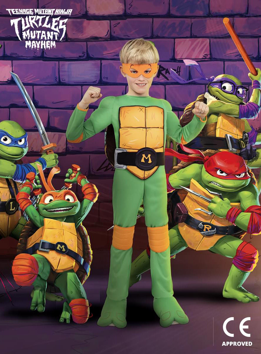 Teenage Mutant Ninja Turtles – Michelangelo Kostüm für Kinder