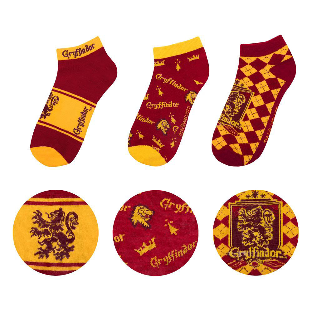 Harry Potter - Knöchelsocken 3er-Pack Gryffindor