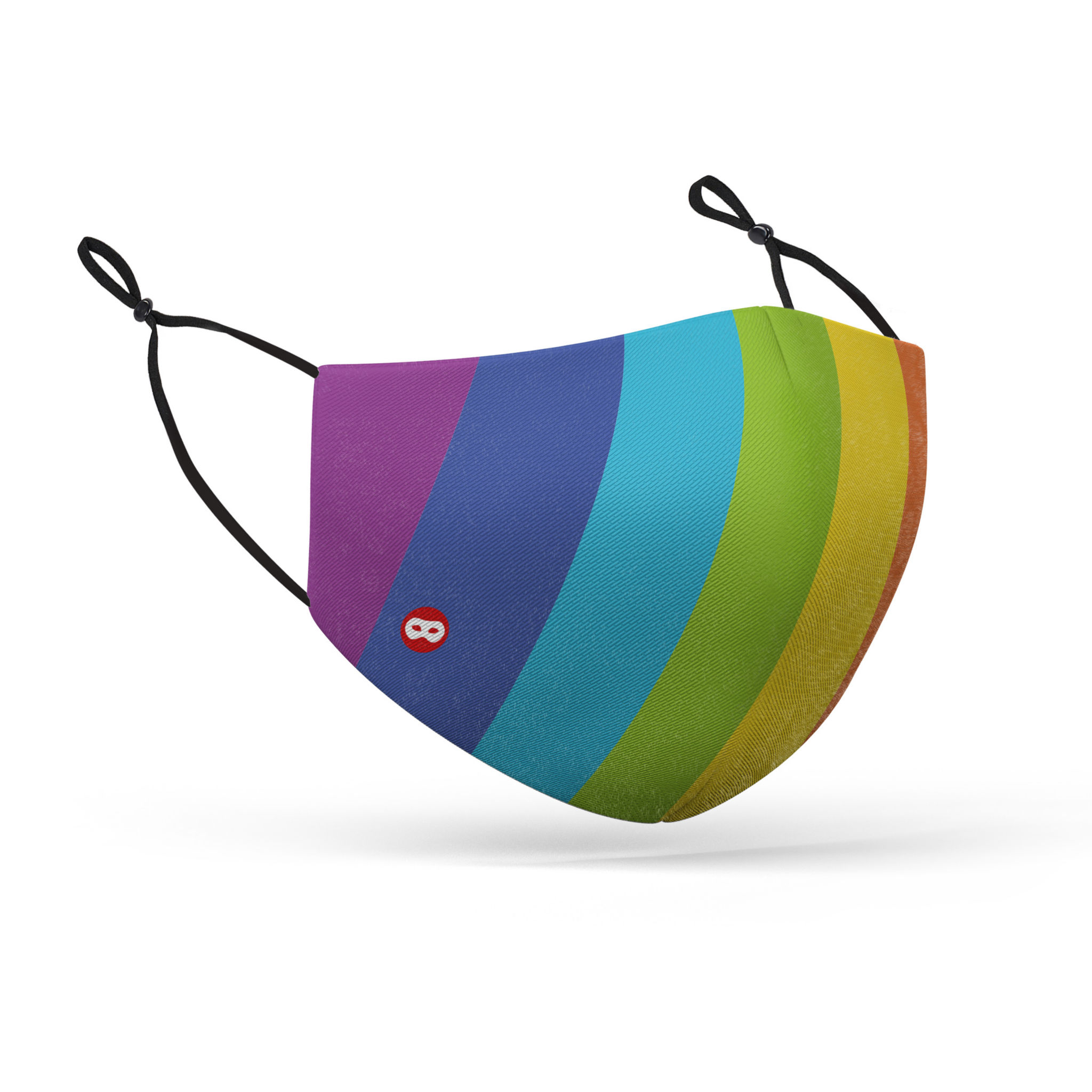 Stoffmaske für Kinder Regenbogen