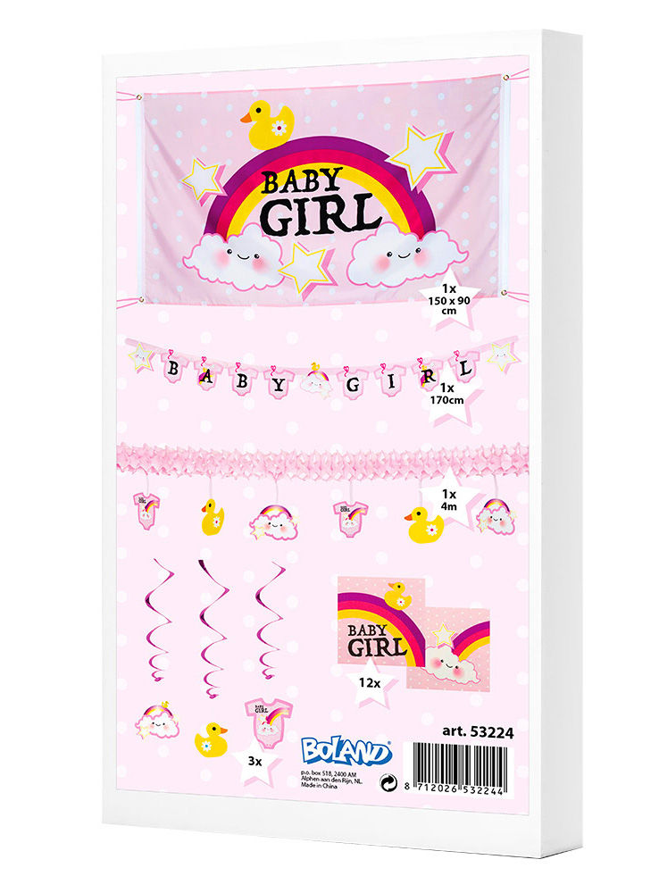 Baby Girl decoratie-set