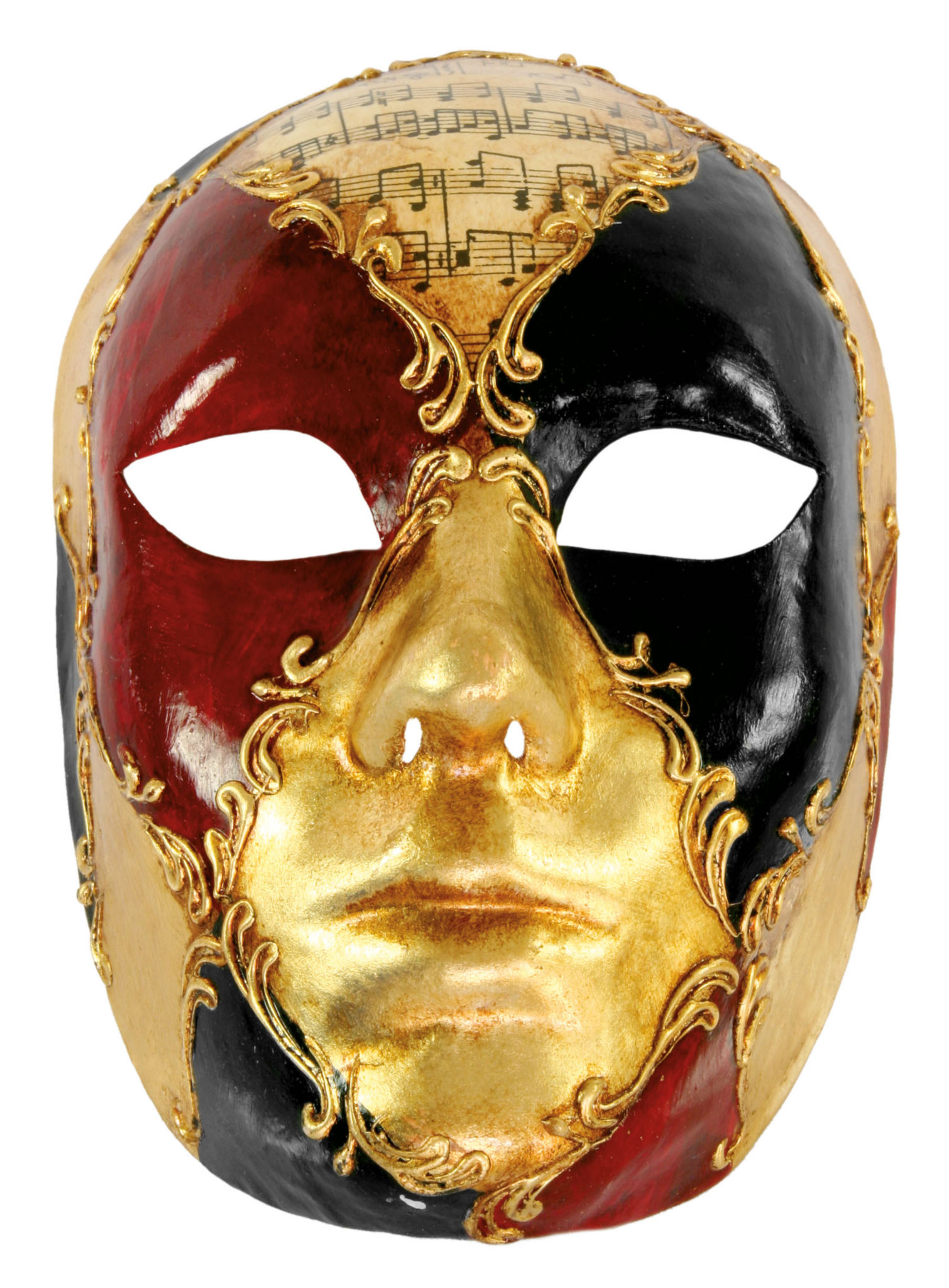 Volto Femminile schacchi colore musica - Venezianische Maske