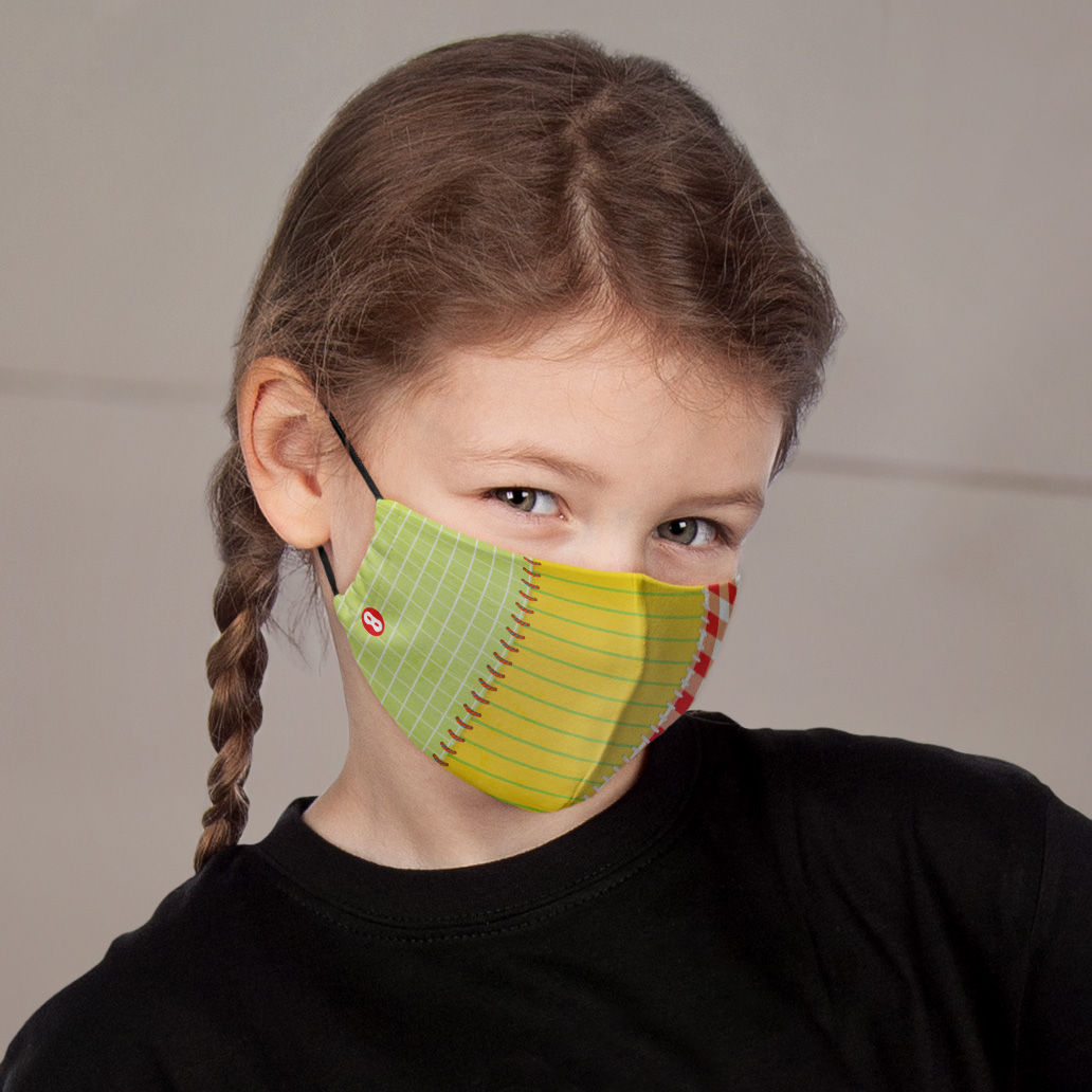 Stoffmaske für Kinder Patchwork Flickenstrumpf