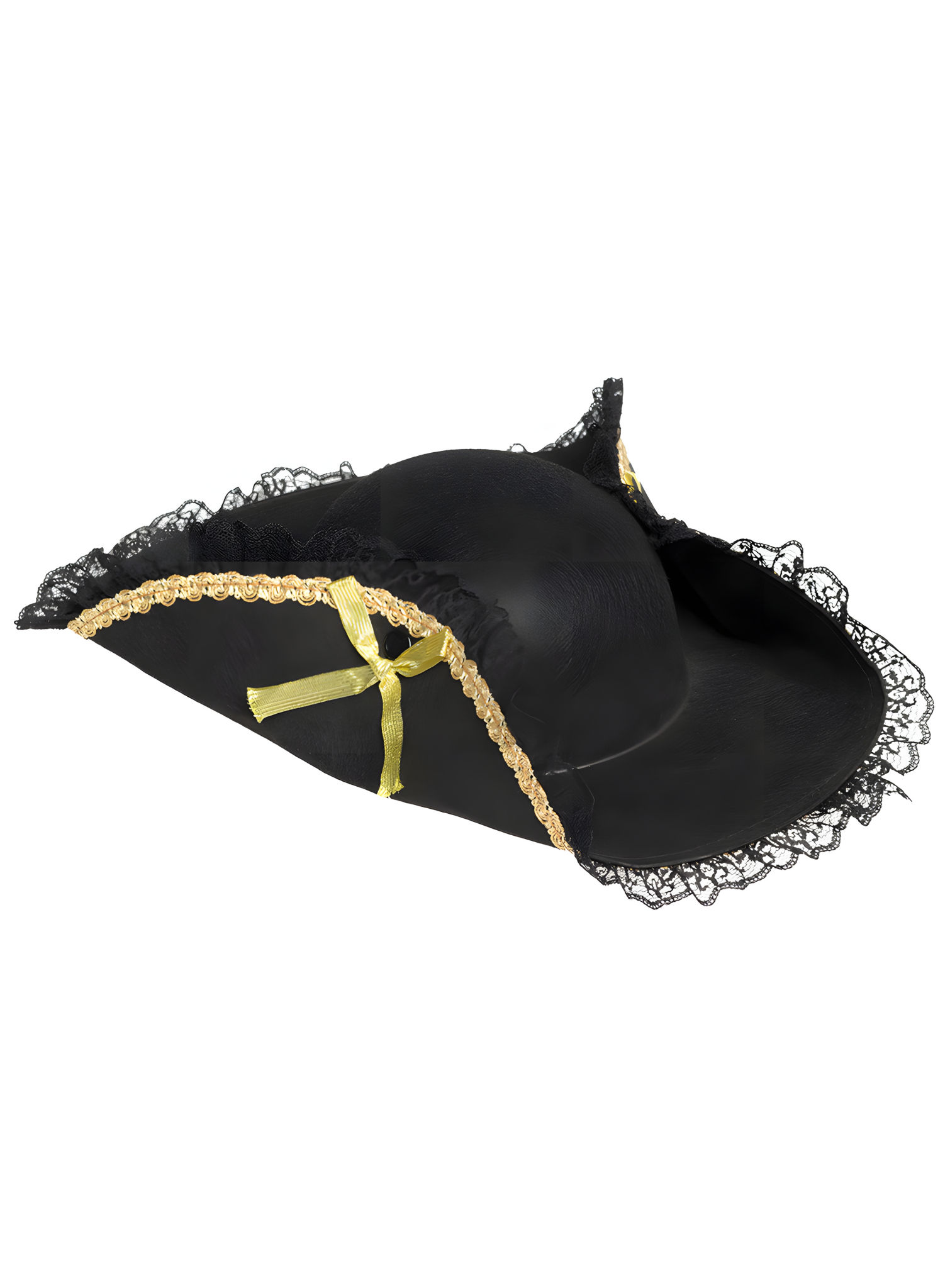 Piratenhoed met kant en gouden versiering