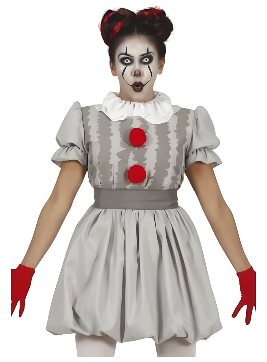 Horrorclown-kostuum voor meisjes 'The Killer'