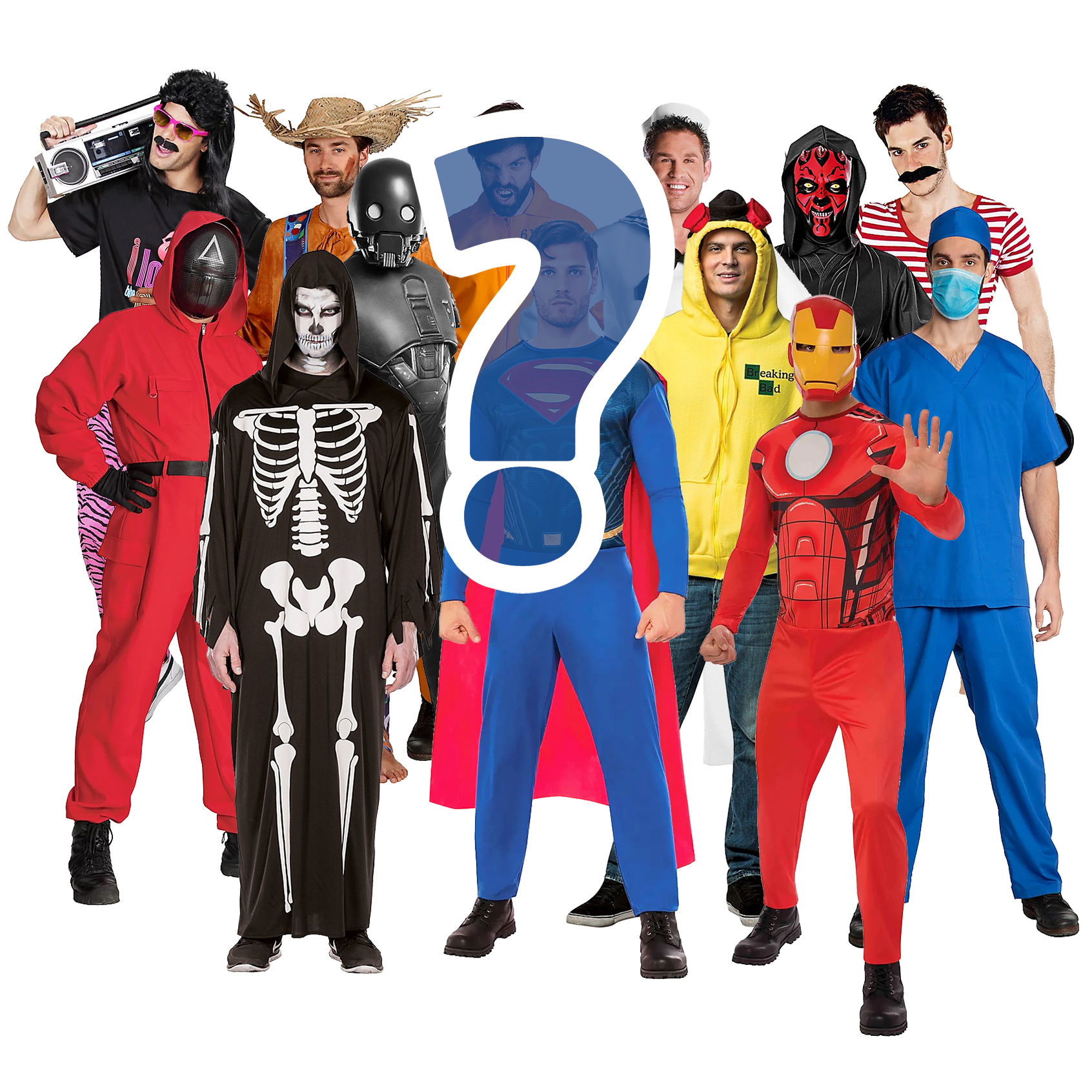 Halloween Mystery Box - 3 Kostüme für Herren