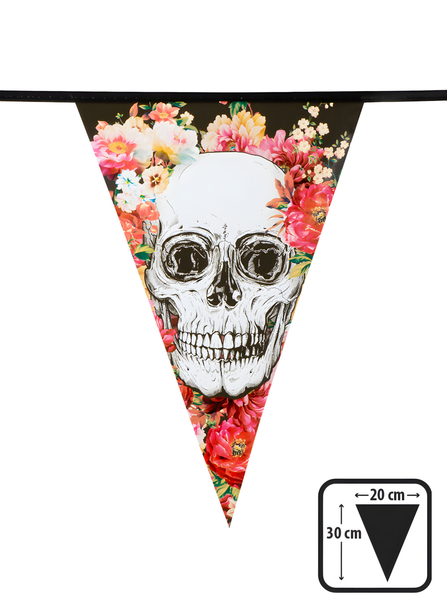 Dia de los Muertos Wimpelkette 6 Meter