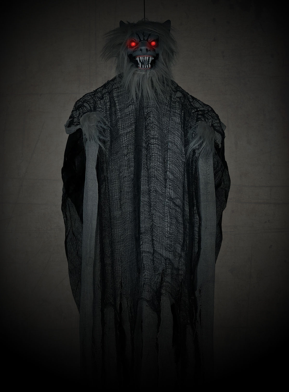 Werwolf Dämon – Hängefigur mit Sound und Animation – 120 cm