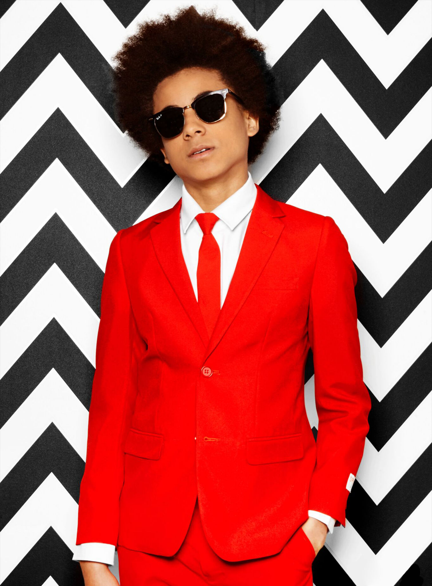 OppoSuits Teen Red Devil Anzug für Jugendliche