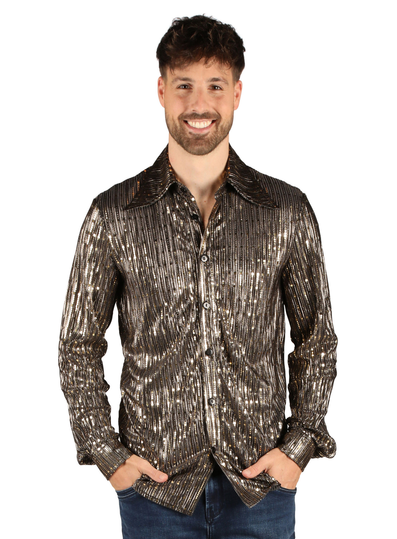 Disco Dancer Hemd gold