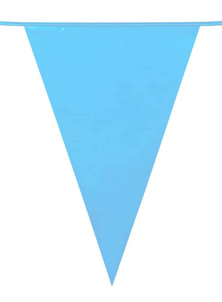 Wimpelkette hellblau 10 Meter