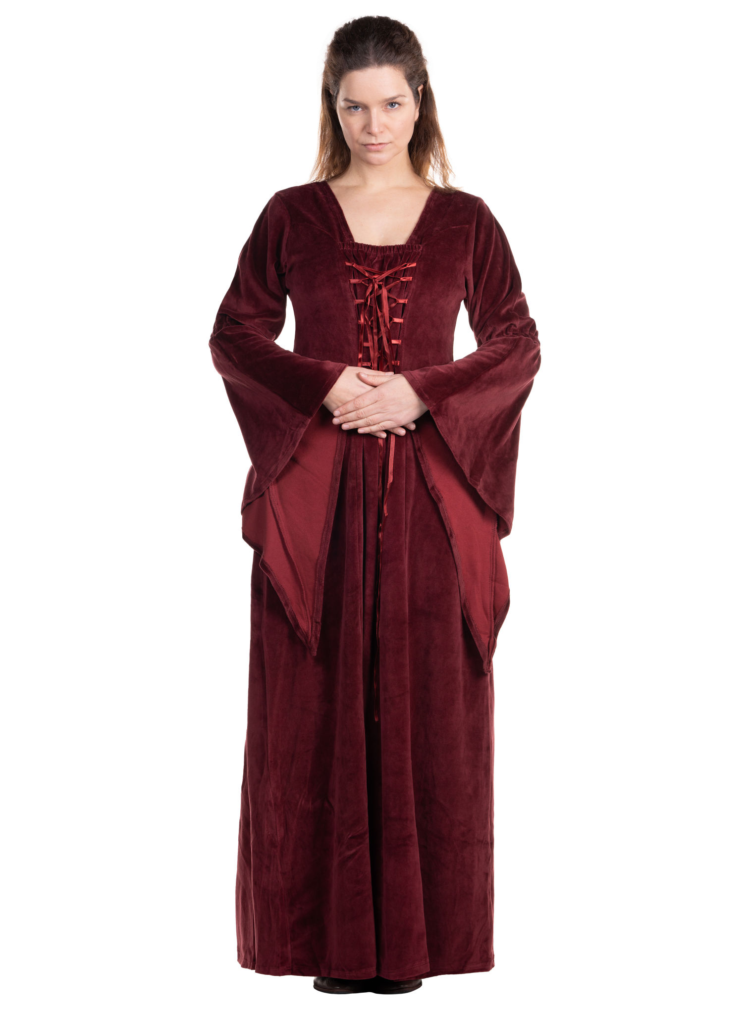 Bordeauxrotes Vampirkleid