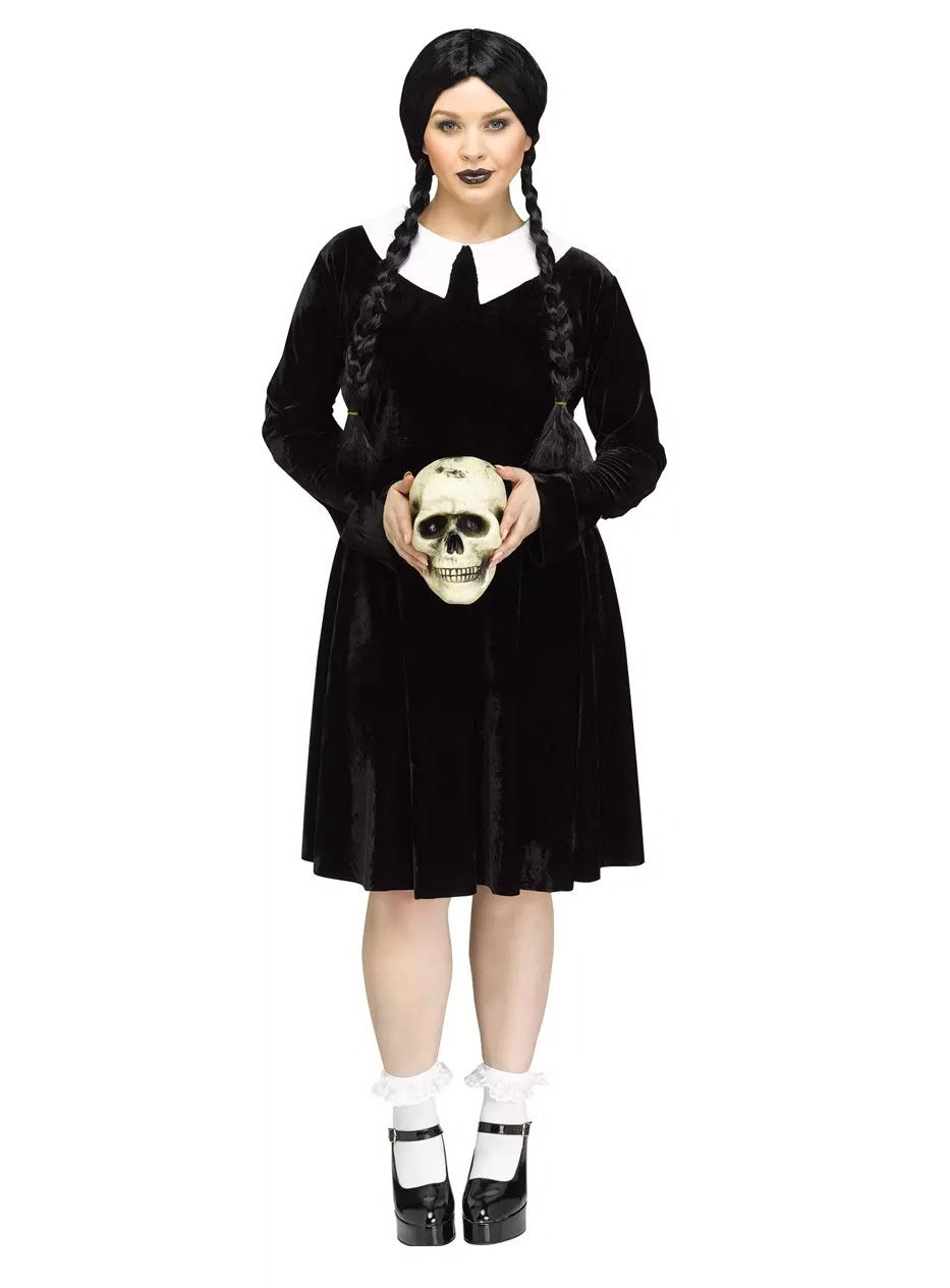 Gothic Girl Schulmädchen XXL Kostüm