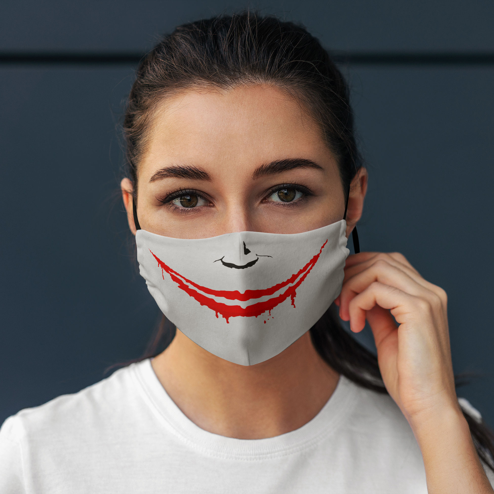 Stoffen masker Horror-Clown Why So Serious?