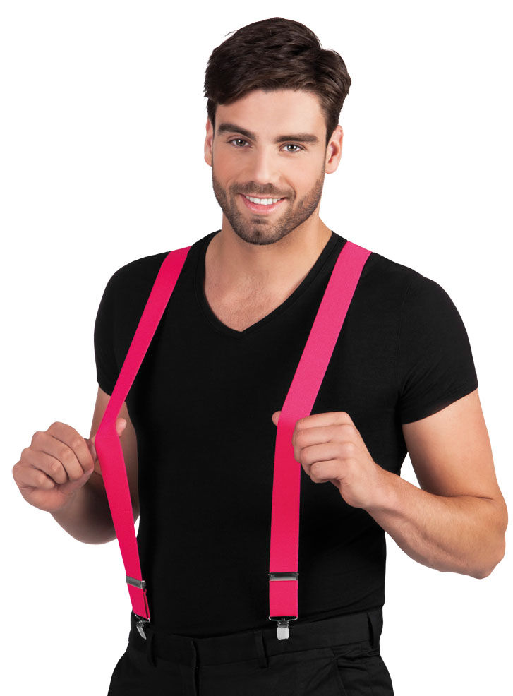 Hosenträger neon-pink