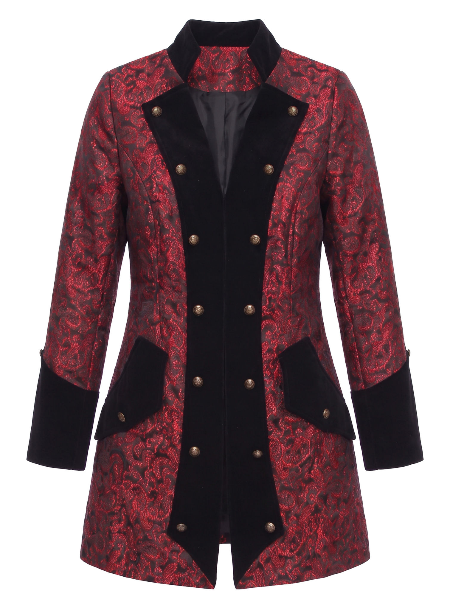 Paisley Damenmantel rot