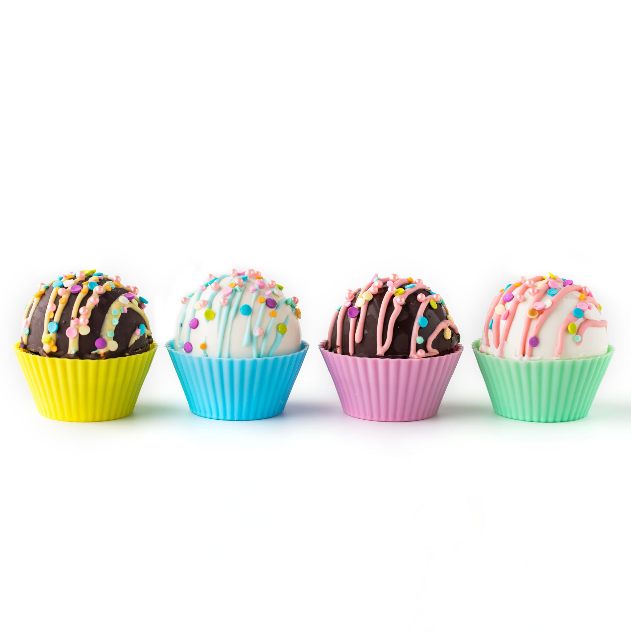 Chocolate Bombs Silikonform für große Pralinen, Badekugeln und zum Backen 6-fach